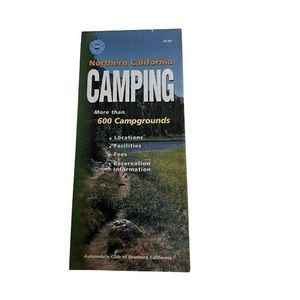 Automobile Club of Northern California Camping Map AAA 1997